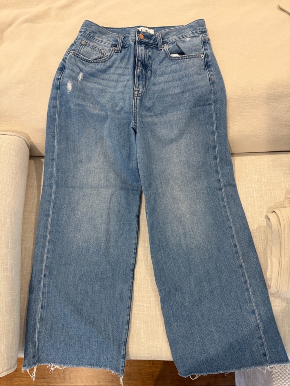 Pistola High Rise Raw Hem Jeans